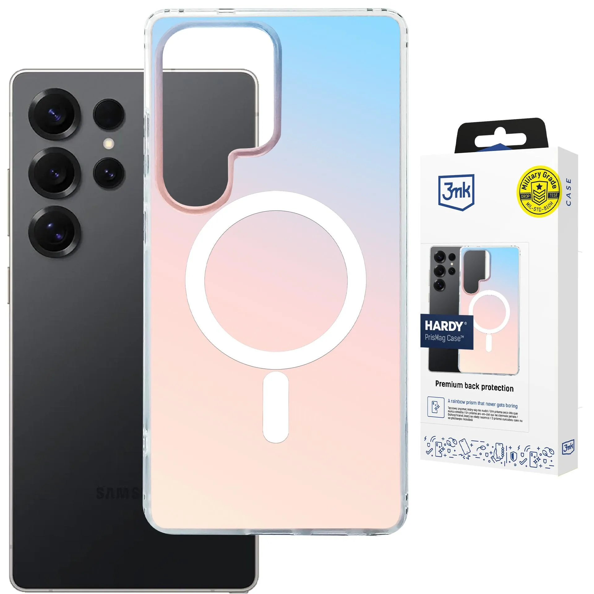 Etui 3mk Hardy PrisMag Case do Galaxy S25 Ultra Holograficzny