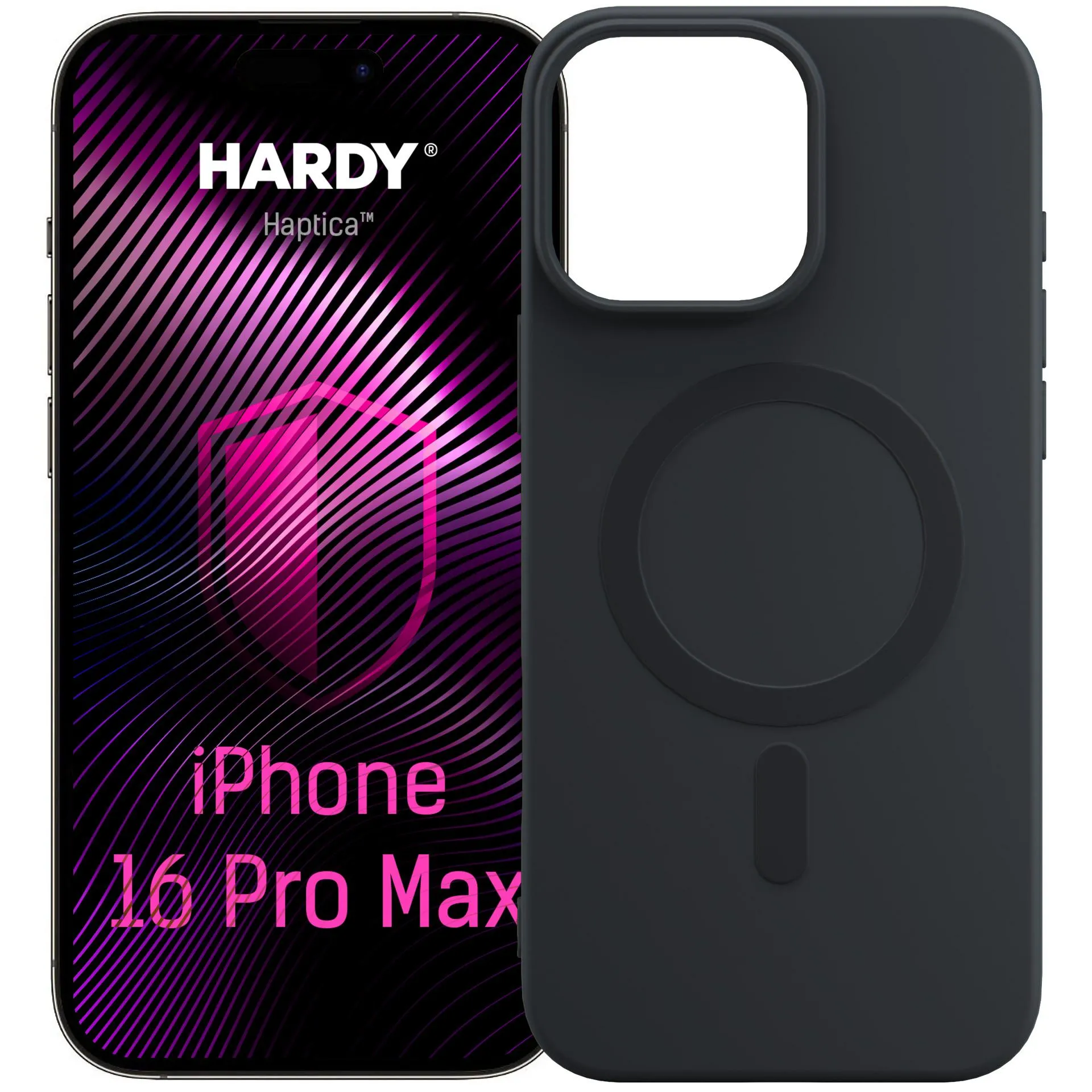 Etui 3mk Hardy Haptica MagCase do iPhone 16 Pro Max Czarny