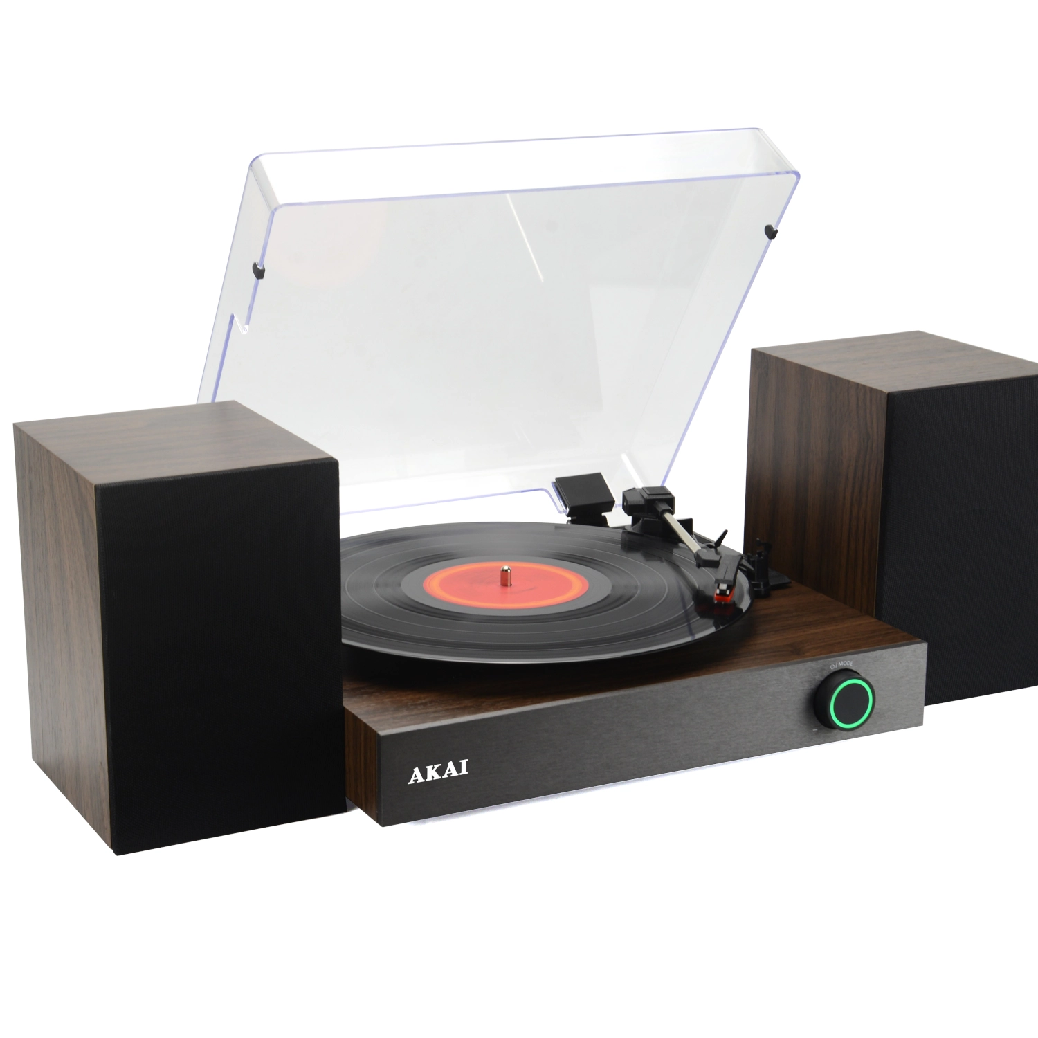 Gramofon AKAI ATT-200SP Manualny Napęd paskowy Bluetooth Brązowy