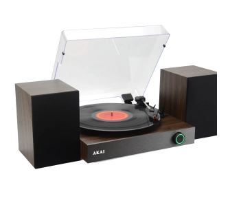 Gramofon AKAI ATT-200SP Manualny Napęd paskowy Bluetooth Brązowy