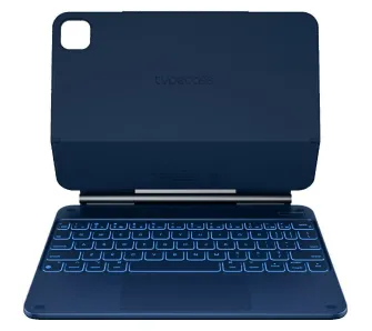 Etui na tablet Typecase Edge z klawiaturą do iPad Air 11" M2 2024/M3 2025/M4 2026 Błękitny pacyfik