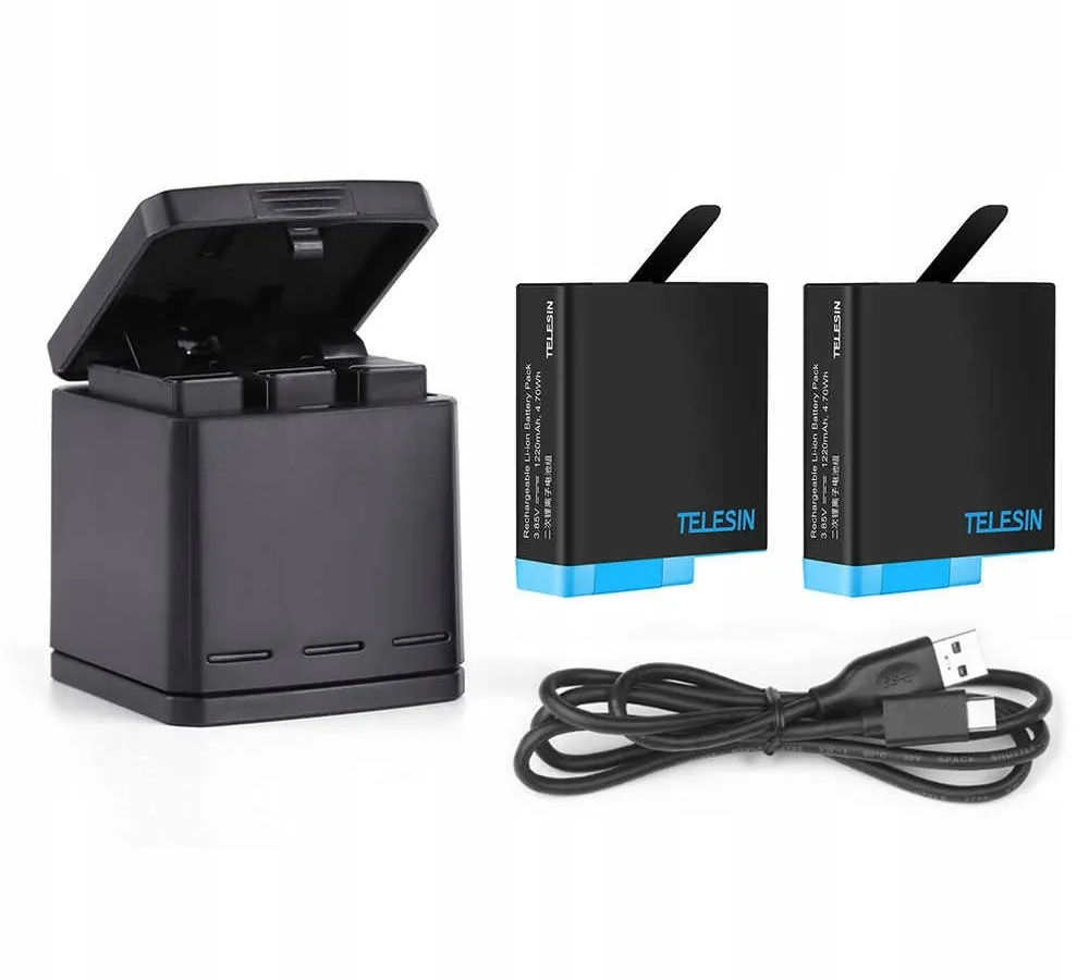 Akumulator Telesin GP-BNC-801 do GoPro Czarny