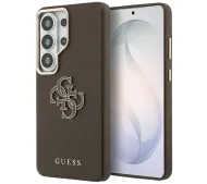Guess Grained Big 4G Metal Logo do Galaxy S26 Ultra Brązowy