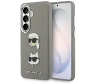 Karl Lagerfeld Saffiano Double Heads Metal do Galaxy S26 Srebrny