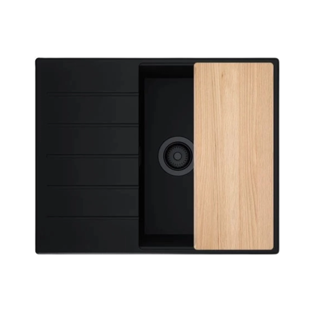 Zlewozmywak Globalo Virella 45.1 BL Granitowy Czarny