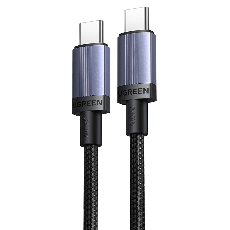Kabel UGREEN L532 USB-C do USB-C 240W 0,5m Czarny