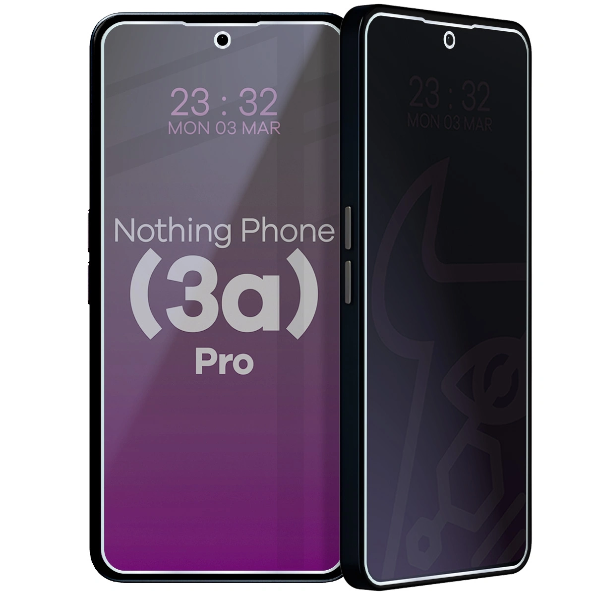 Szkło hybrydowe Bizon prywatyzujące Glass Mule Shadow do Nothing Phone (3a) Pro