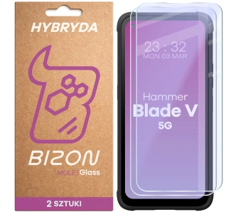 Szkło hybrydowe Bizon Glass Mule Duo do Hammer Blade V 5G 2 sztuki