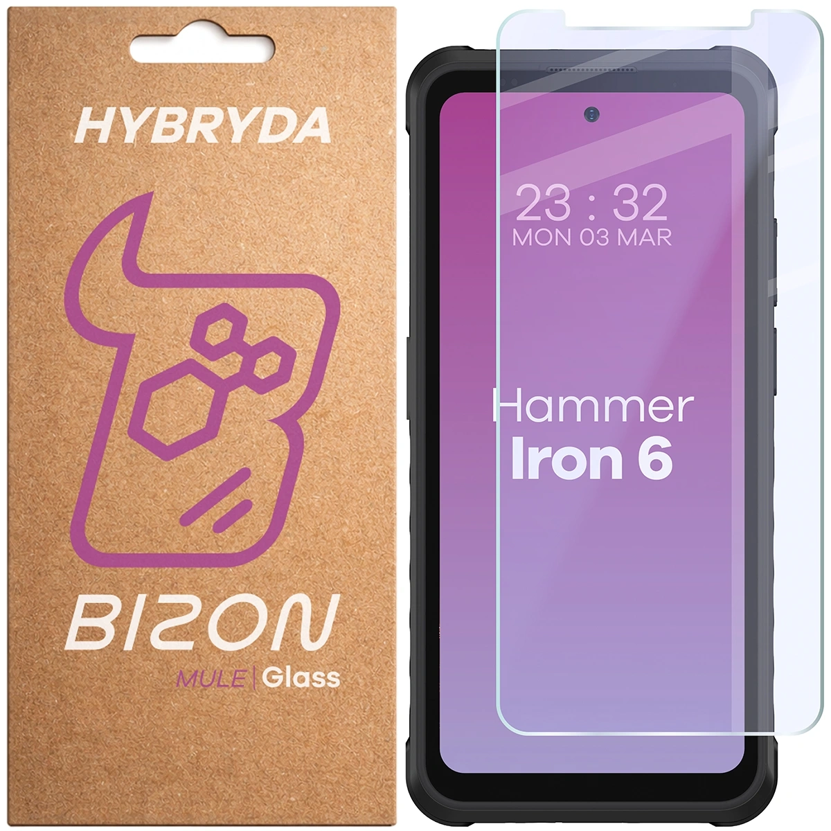 Szkło hybrydowe Bizon elastyczne Glass Mule do HAMMER Iron 6 5G / Iron 6
