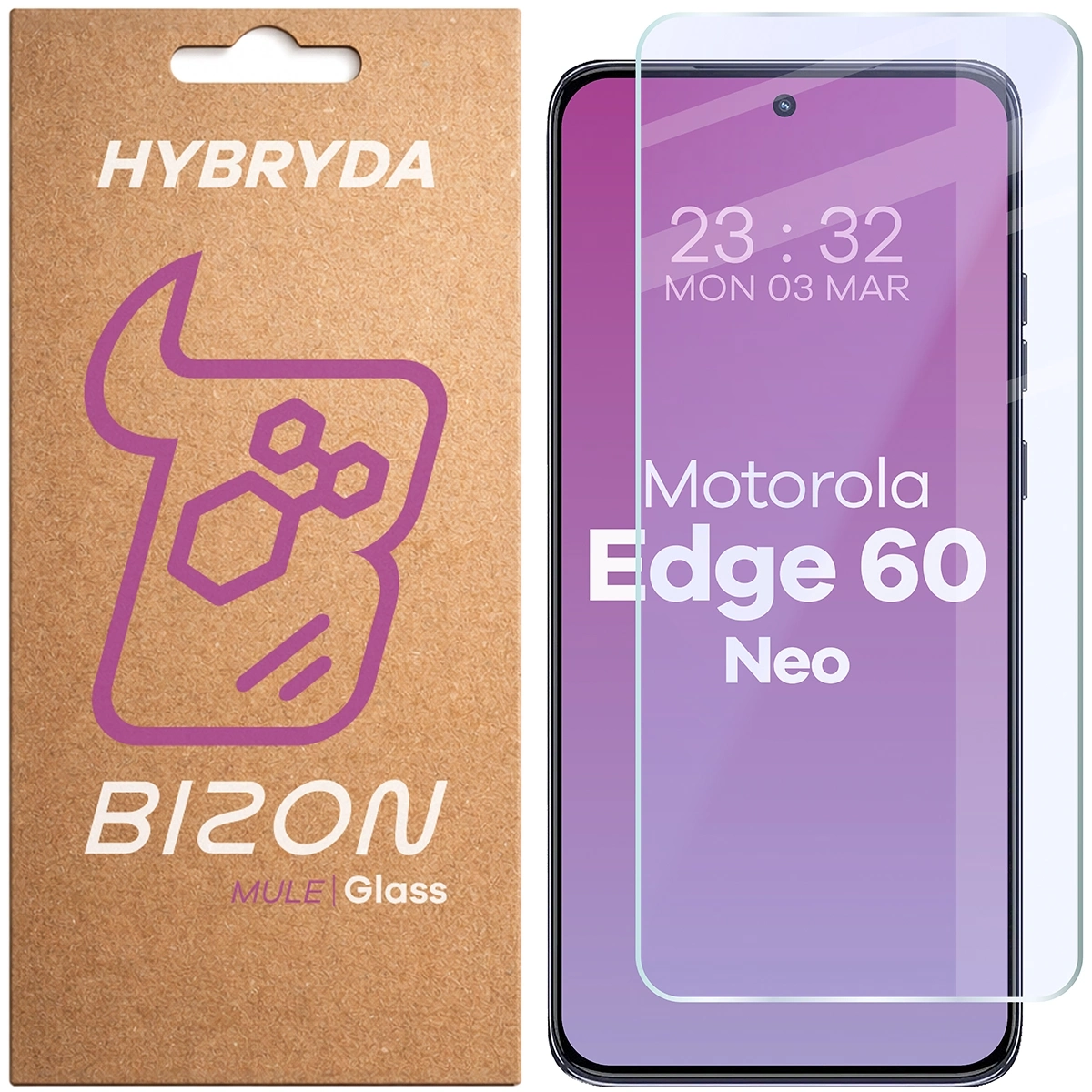 Szkło hybrydowe Bizon elastyczne Glass Mule do Motorola Edge 60 Neo