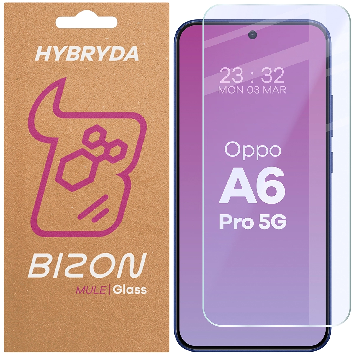 Szkło hybrydowe Bizon elastyczne Glass Mule do Oppo A6 Pro 5G