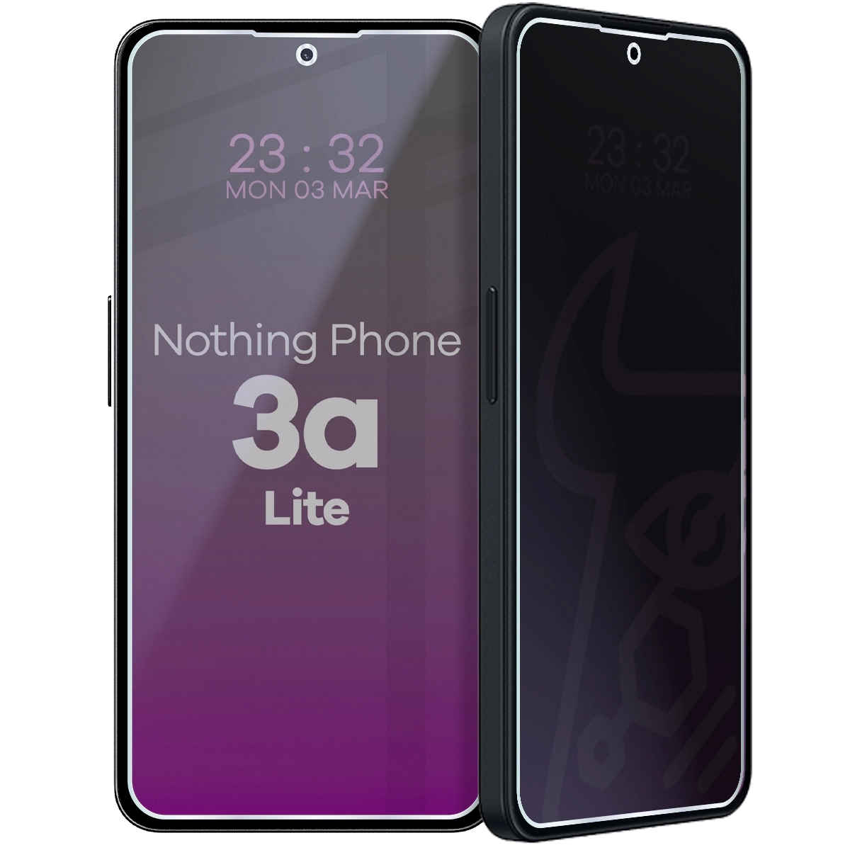 Szkło hybrydowe Bizon prywatyzujące Glass Mule Shadow do Nothing Phone (3a) Lite