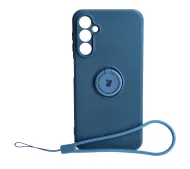 Bizon Silicone Ring Sq do Galaxy A24 4G Granatowy