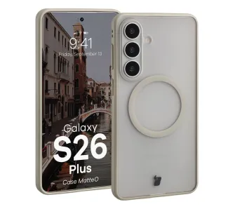 Etui Bizon MatteO do Galaxy S26 Plus Beżowy