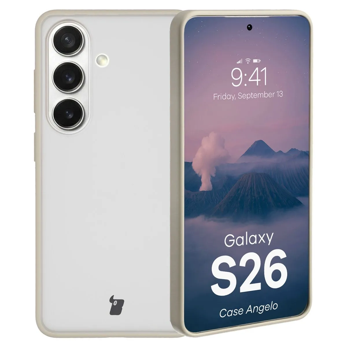 Etui Bizon Angelo do Galaxy S26 Beżowy