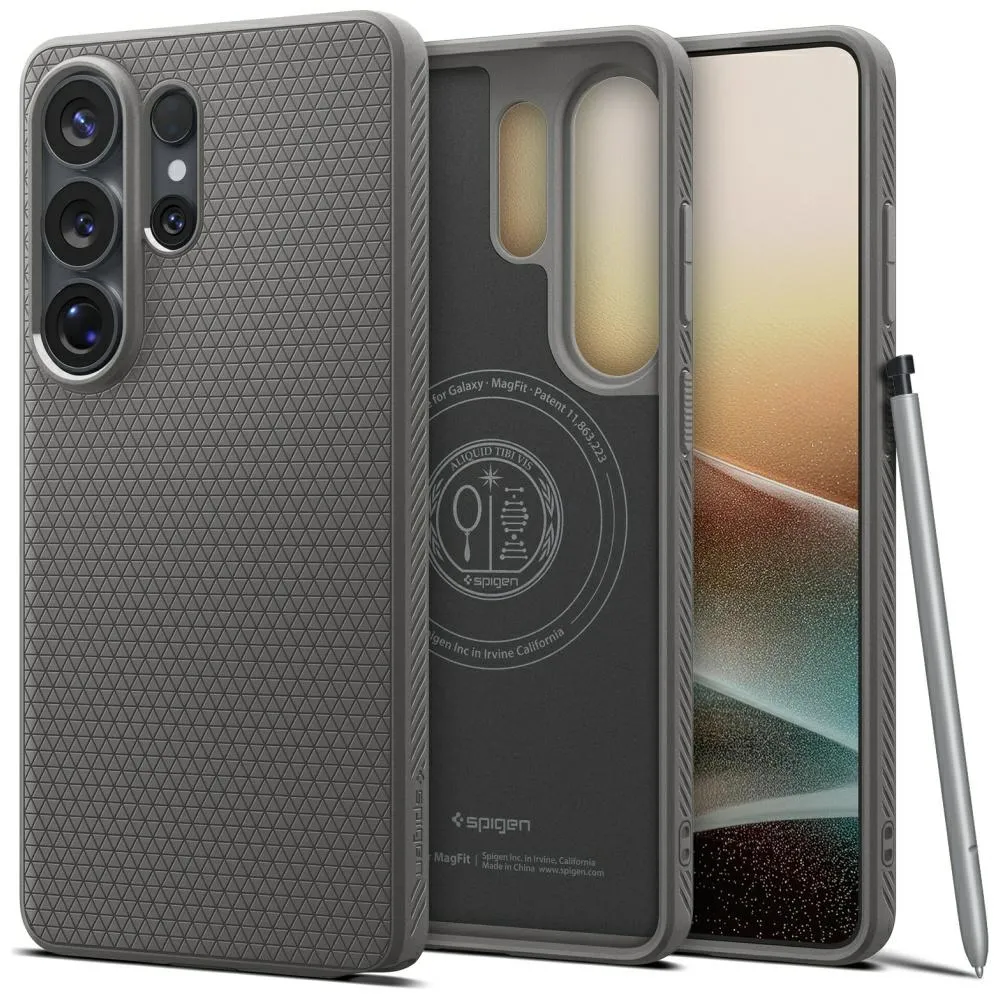 Etui Spigen Liquid Air Mag do Galaxy S26 Ultra Szary
