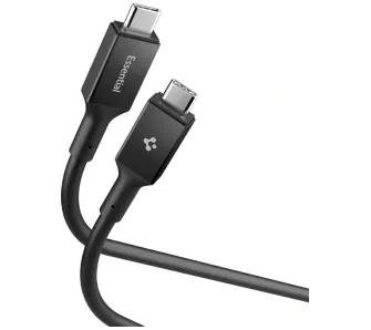 Kabel Spigen EB24012CC Essential USB-C do USB-C 240W 1,2m Czarny
