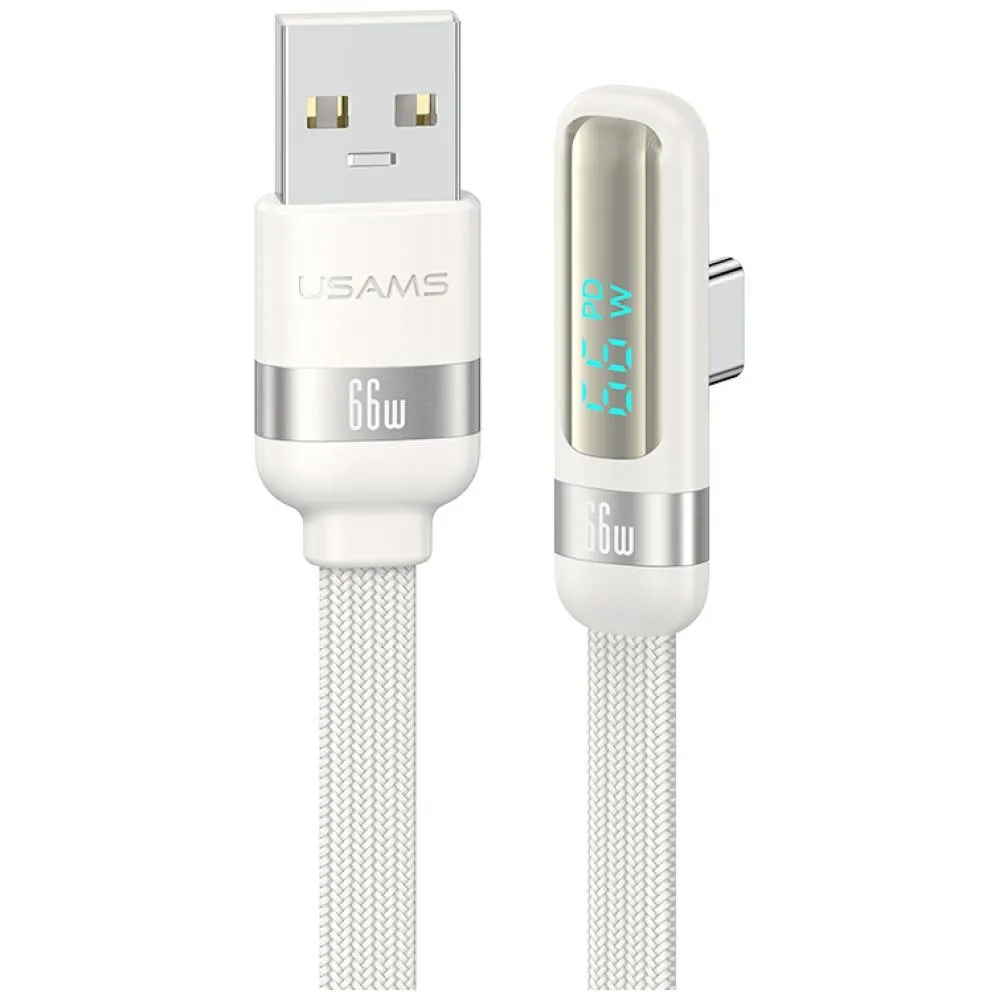 Kabel USAMS US-SJ651 USB-A do USB-C 1,2m Biały