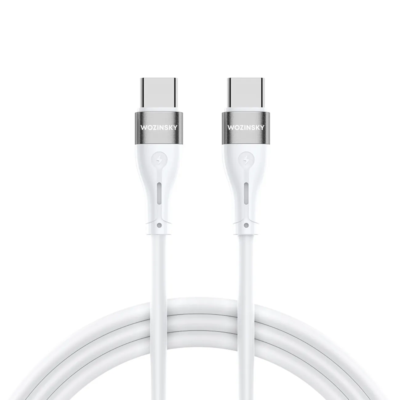 Kabel Wozinsky WSTCC1 PD 65W USB-C do USB-C 1m Biały