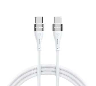 Kabel Wozinsky WSTCC1 PD 65W USB-C do USB-C 1m Biały