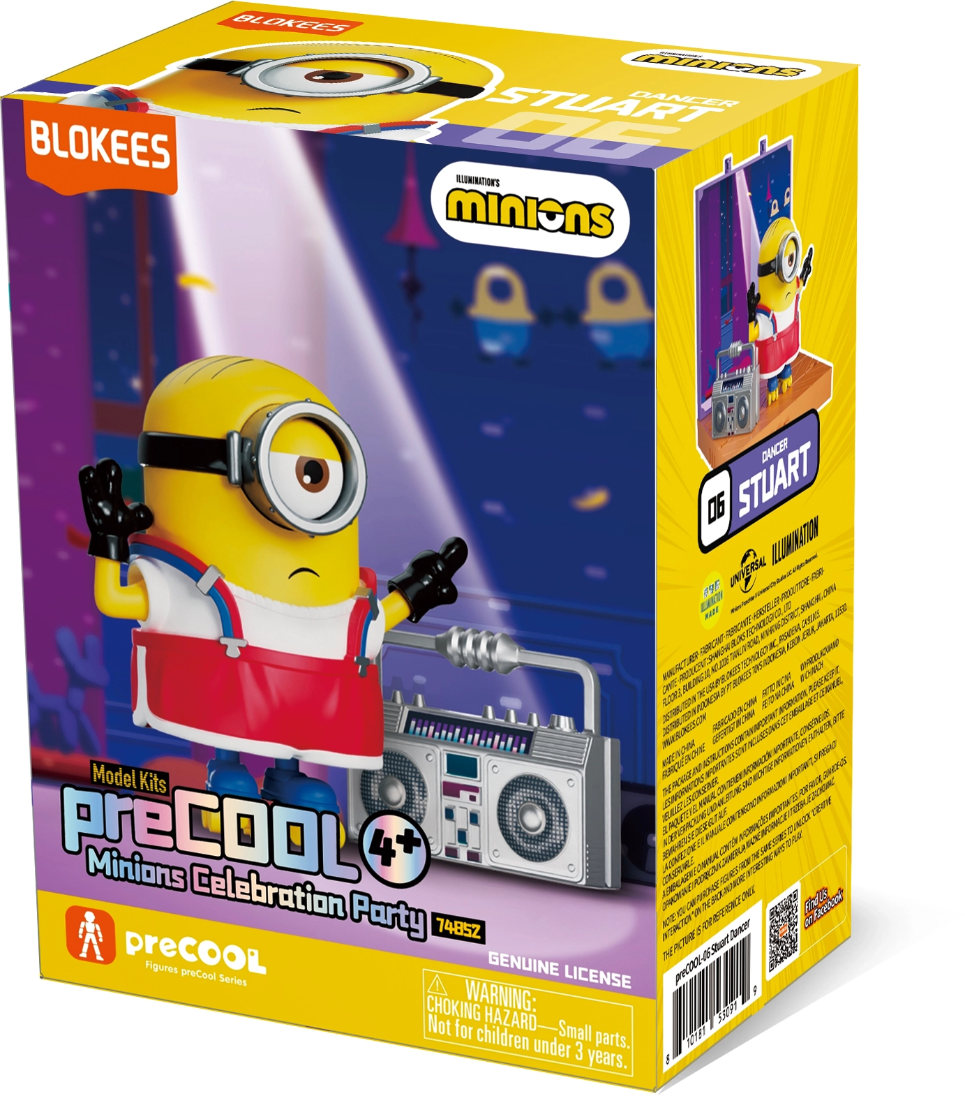 Model do składania Blokees Minions preCOOL S2 -Stuart Dancer