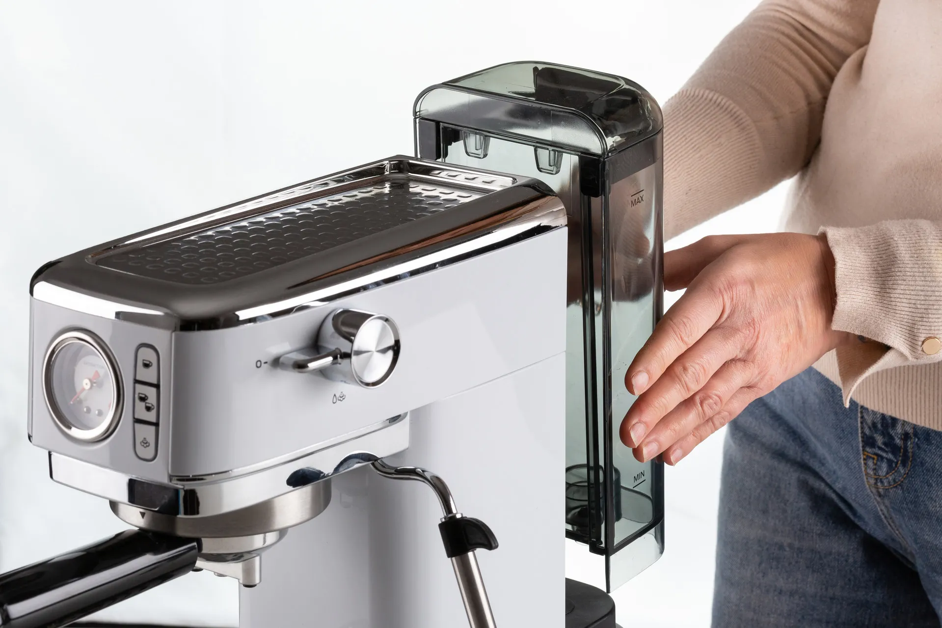 фото Рожковая эспрессо-кофеварка Ariete Perfetto Slim Manometro Moderna 1381/34 1