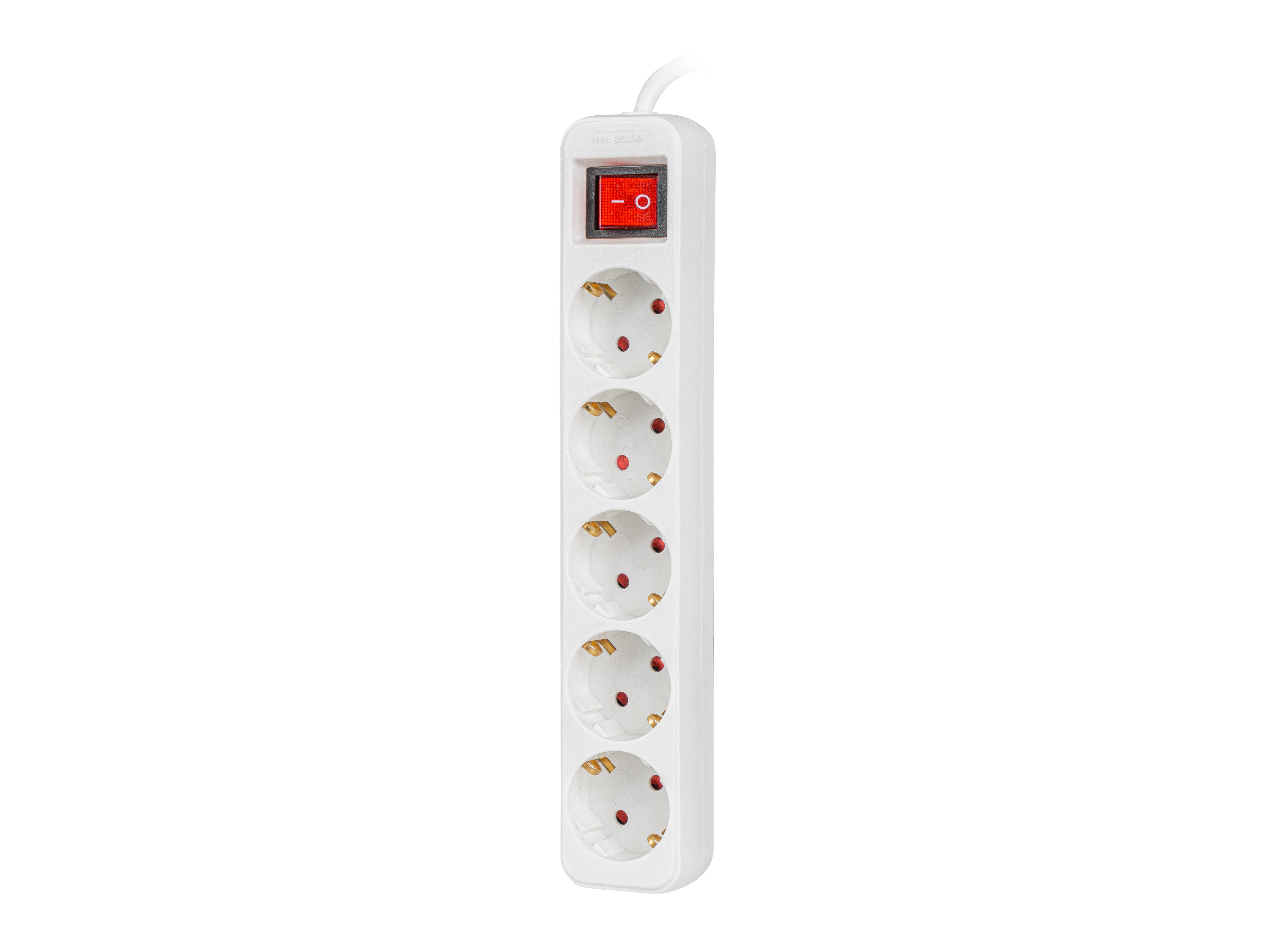 Listwa Lanberg PS1-05F-0300-W 5 gniazd 3m Biały