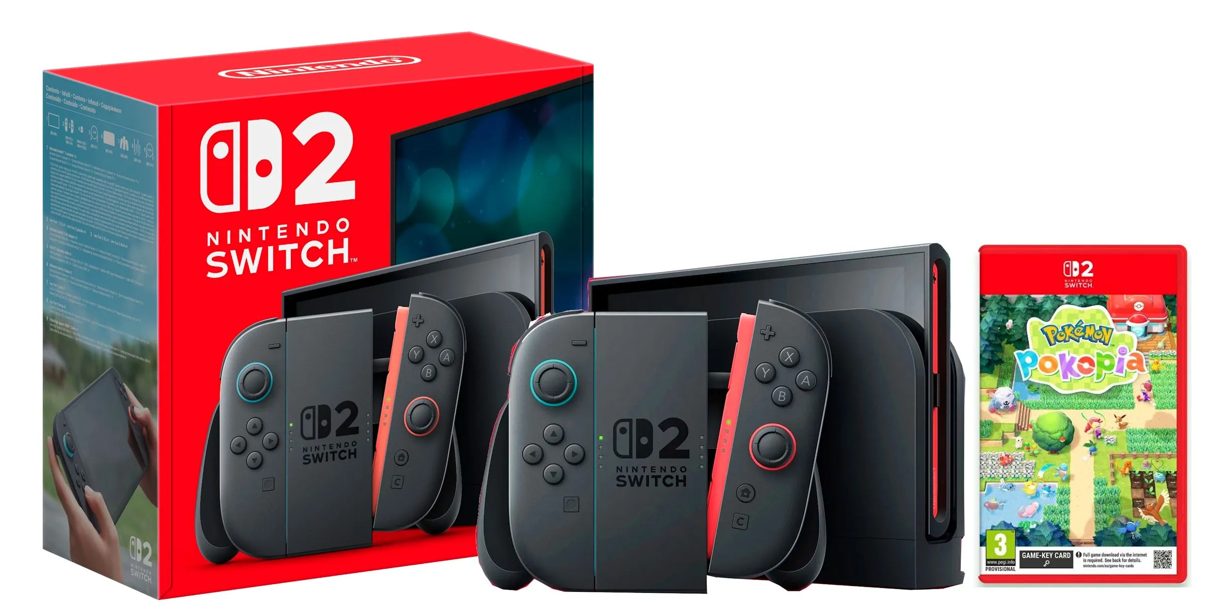 Konsola Nintendo Switch 2 Joy-Con Czarny + Pokémon Pokopia