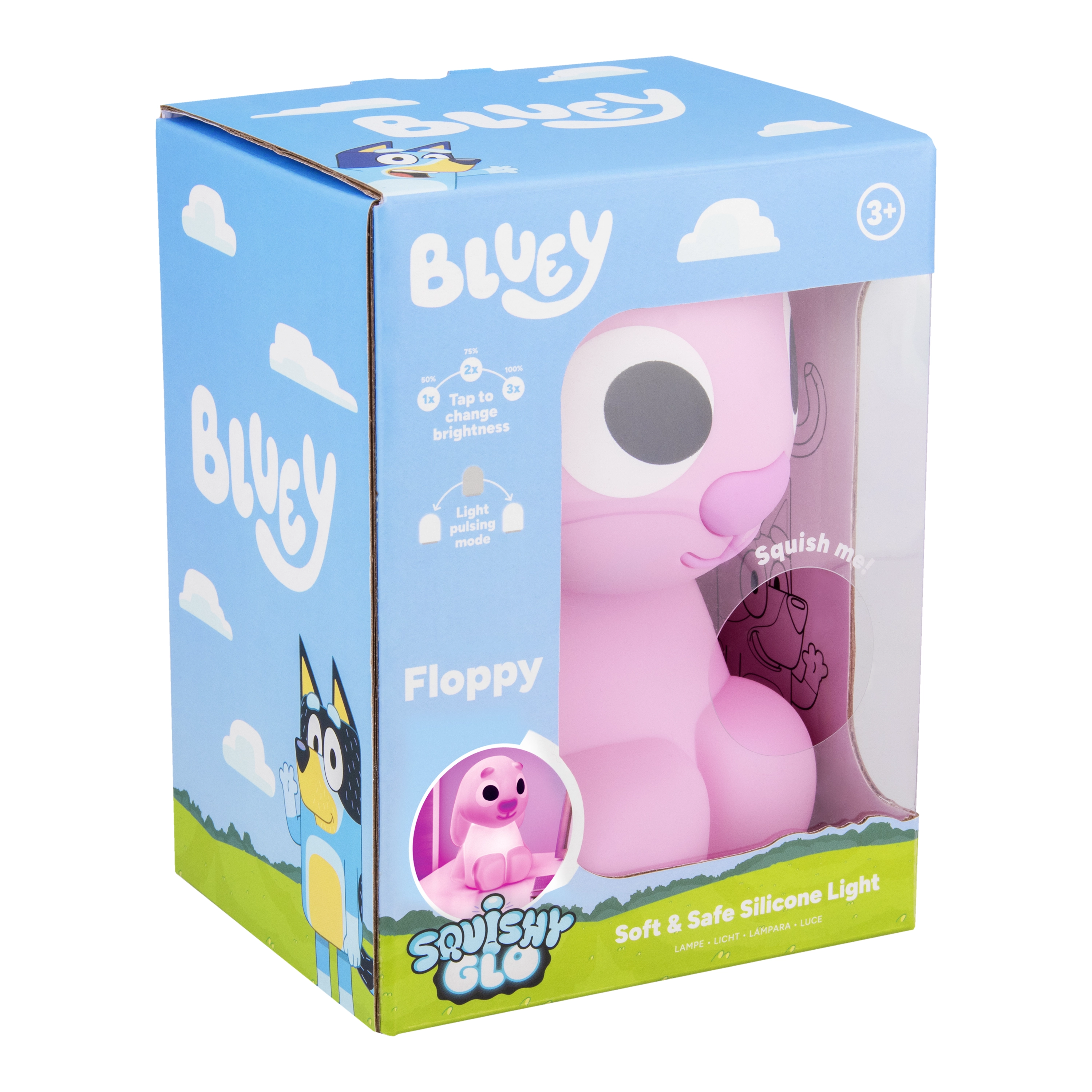 Lampka Paladone Squishy Glo Silicone Light Bluey Floppy