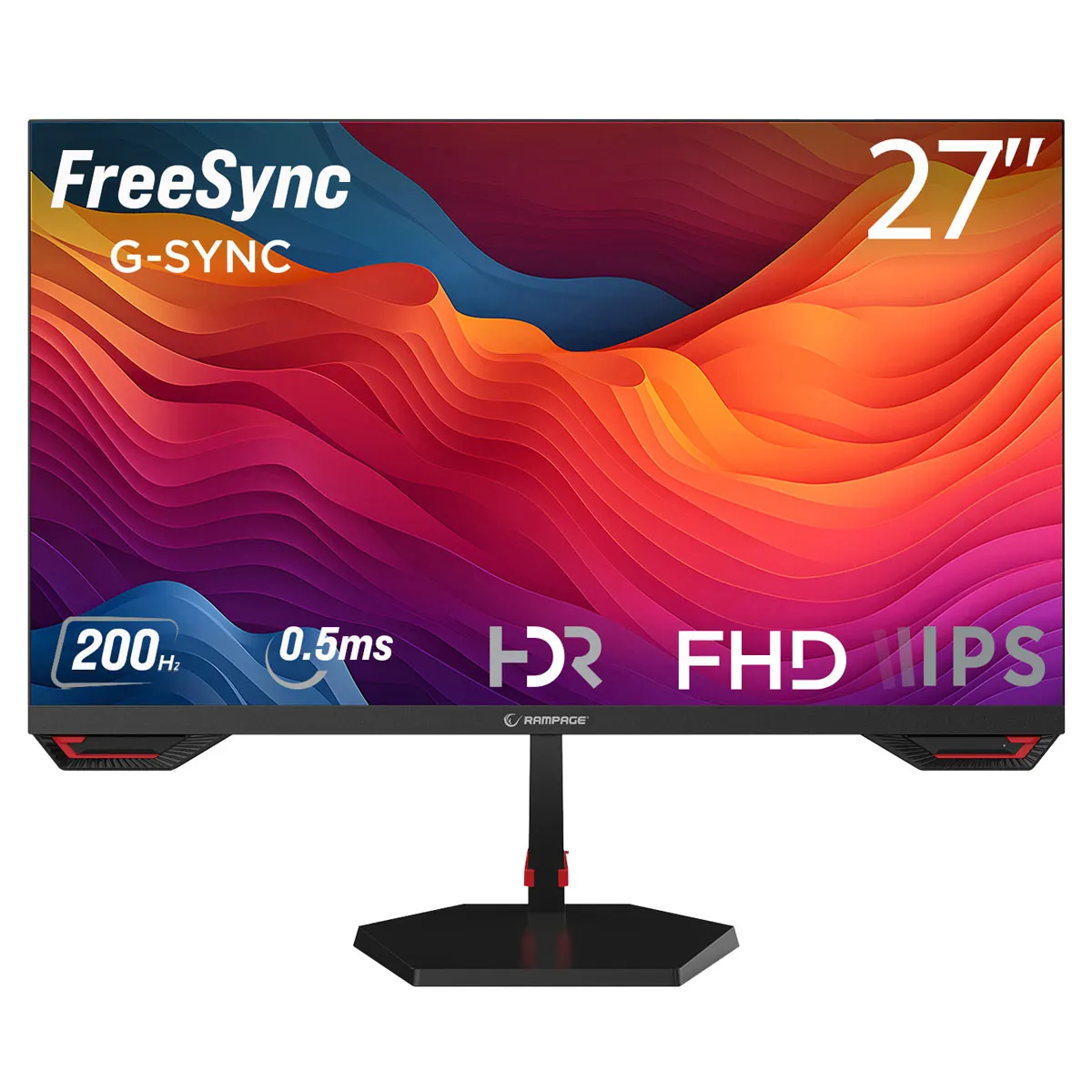 Monitor Rampage Crimson CR27R200 27' Full HD Fast IPS 200Hz 0,5ms MPRT Gamingowy