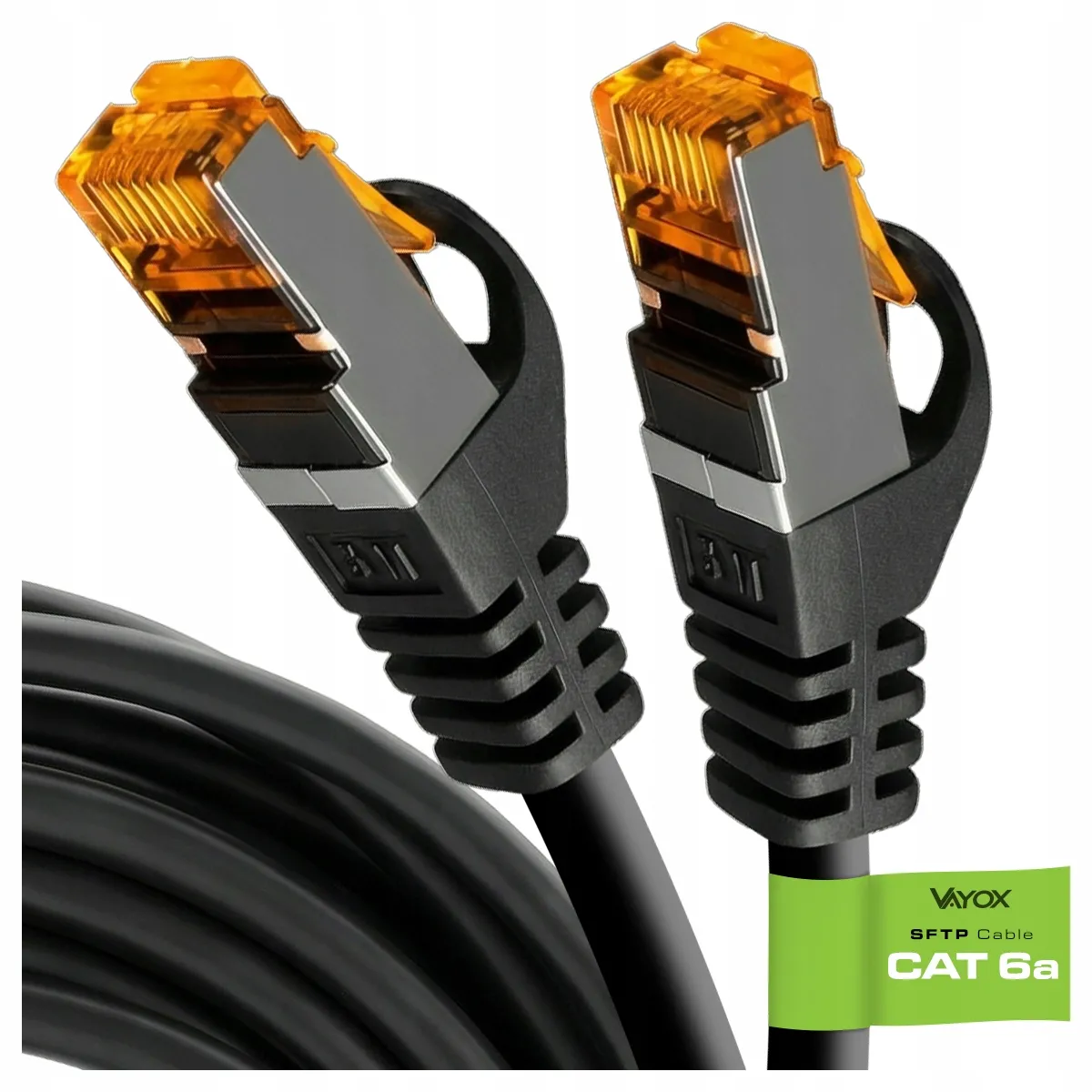 Kabel sieciowy Vayox VA0176-1,5 Ethernet Cat.6a 1,5m Czarny