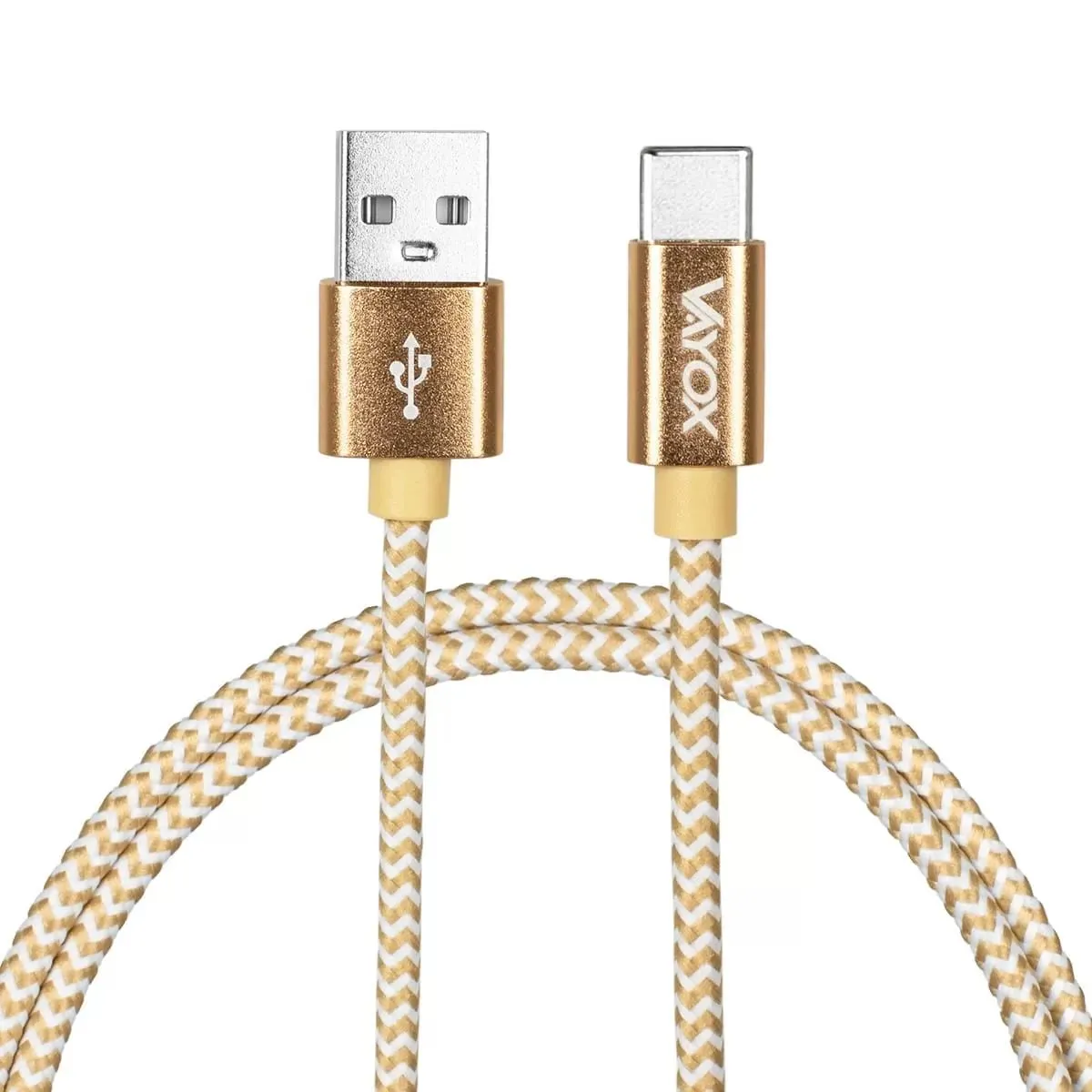 Kabel Vayox VA0190 USB-A do USB-C 2m Złoty