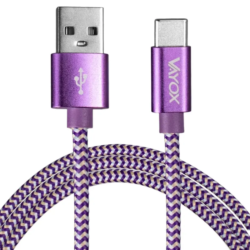 Kabel Vayox VA0146  USB-A do USB-C 1,5m Fioletowy