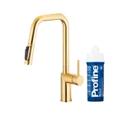 KFA Armatura Duero Pure Style Pull-Out 6623-313-39 Jasne złoto Stal szlachetna