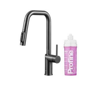 Bateria KFA Armatura Duero Pure Style Pull-Out 6623-315-61 Grafitowy Stal szlachetna