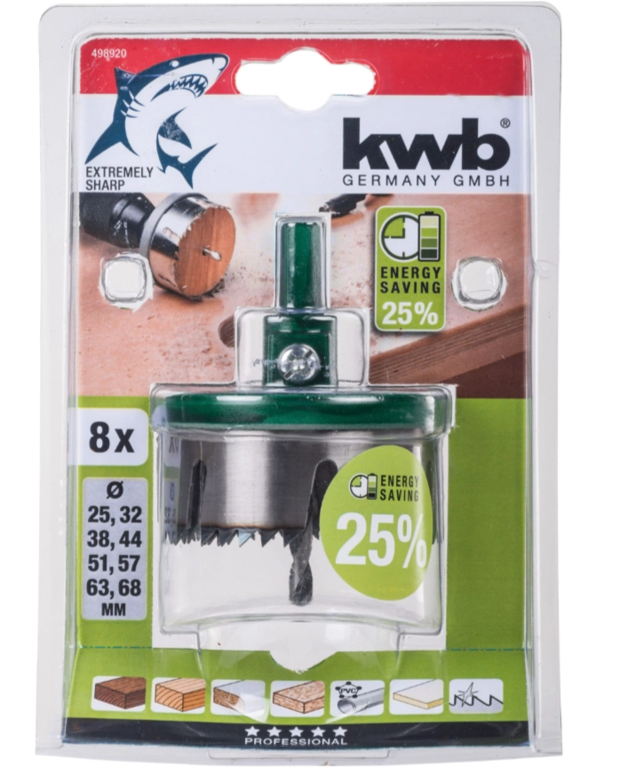 Zestaw otwornic Einhell 8szt 25-68mm 49498920