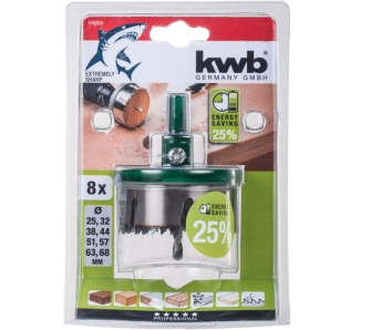 Zestaw otwornic Einhell 8szt 25-68mm 49498920