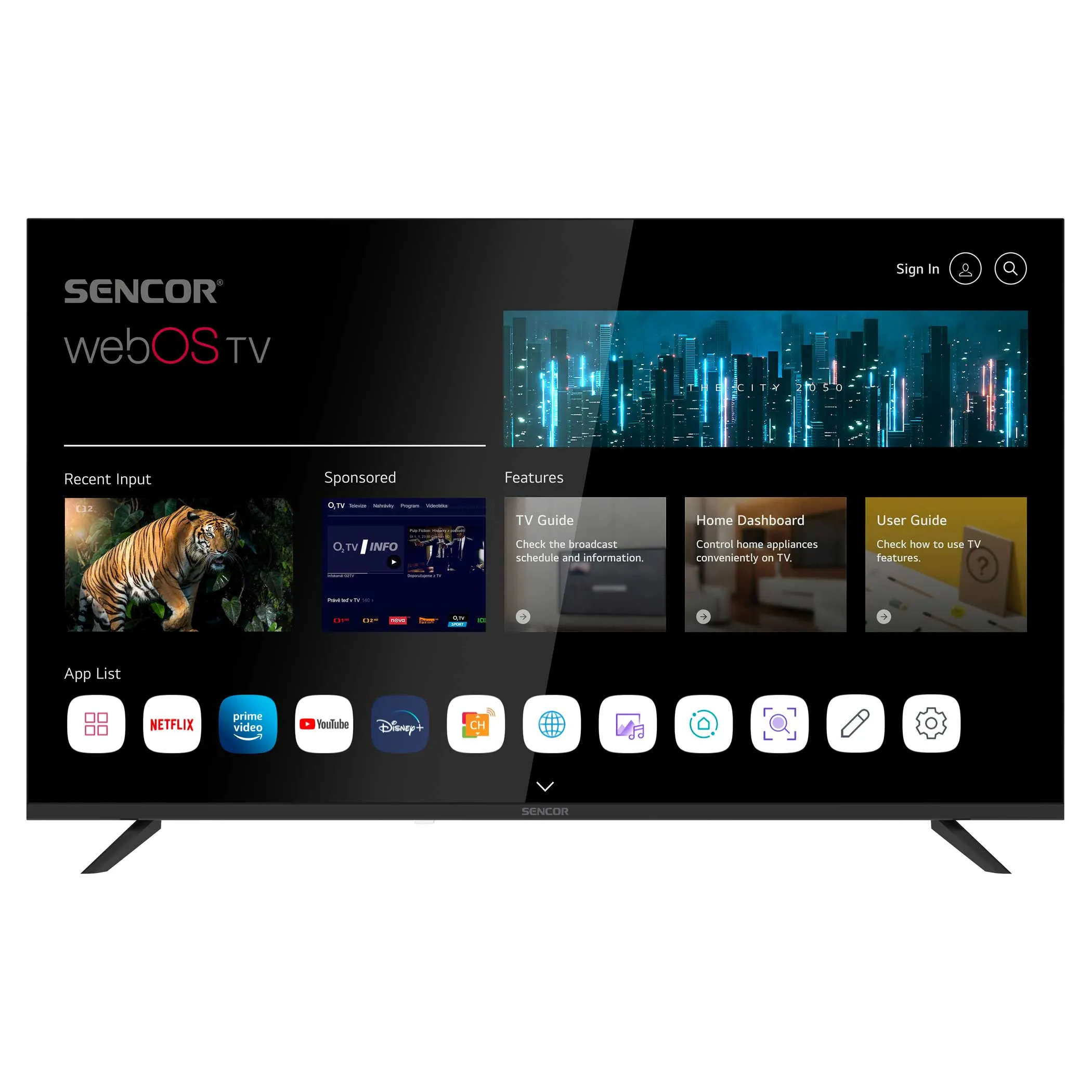 Telewizor Sencor SLE 43US804B 43" LED 4K webOS Smart TV DVB-T2