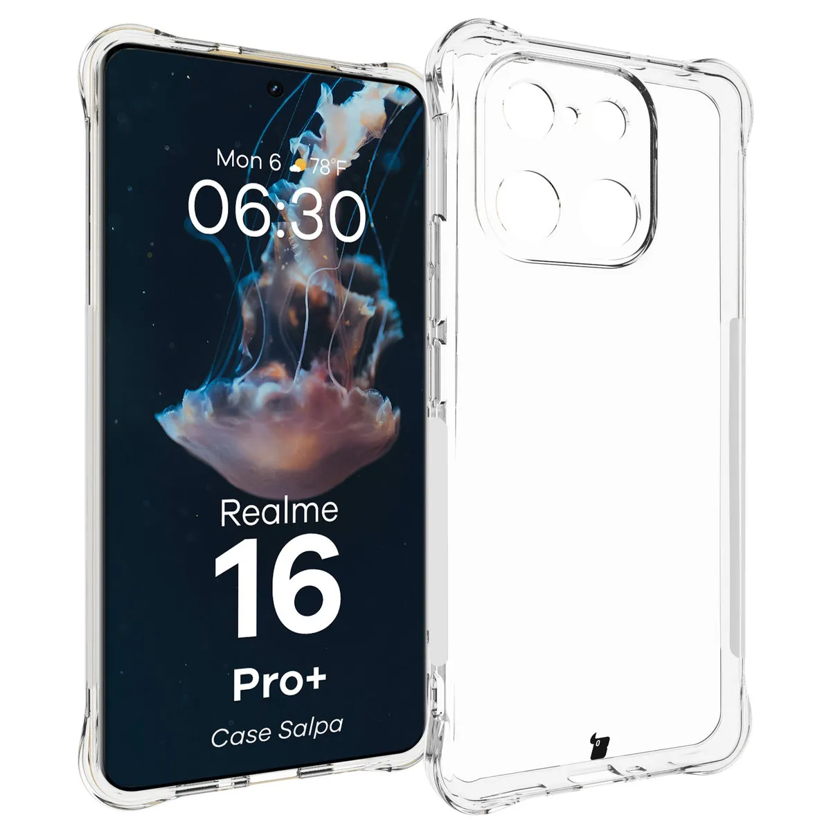 Etui Bizon Case Salpa do Realme 16 Pro Plus 5G Przezroczysty