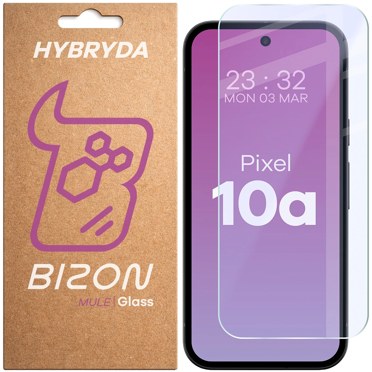 Szkło hybrydowe Bizon elastyczne Glass Mule do Google Pixel 10a