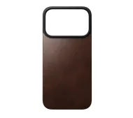 Nomad Magnetic Leather MagSafe do iPhone 17 Pro Brązowy