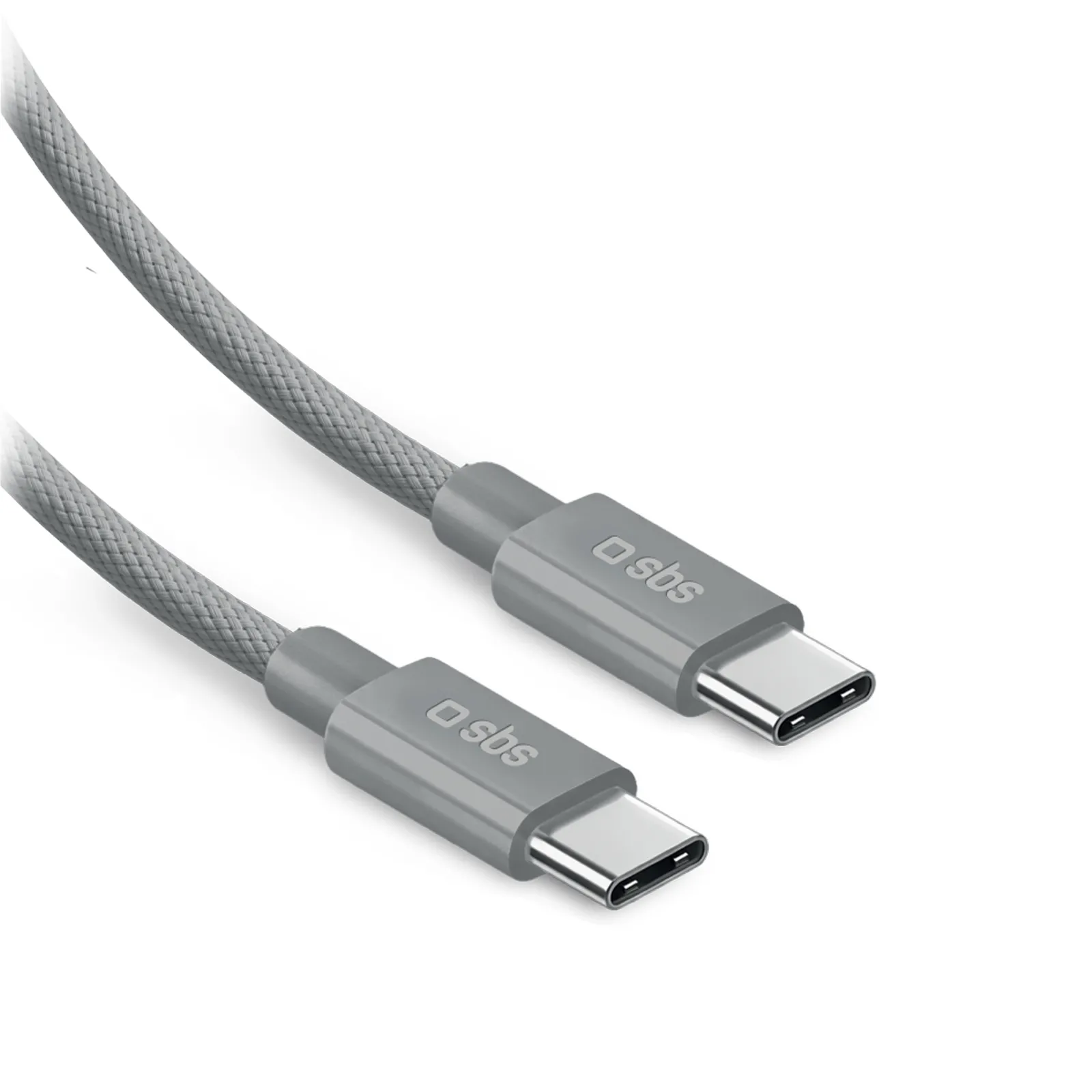 Kabel SBS USB-C do USB-C 100W 2m Szary