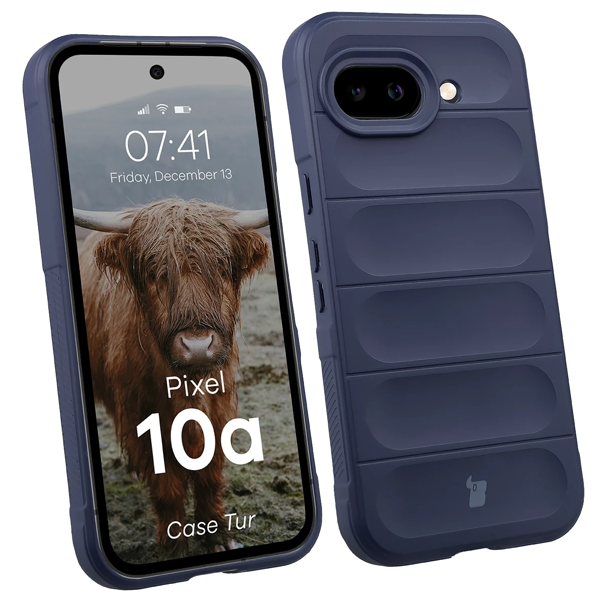 Etui Bizon Case Tur do Google Pixel 10a Granatowy