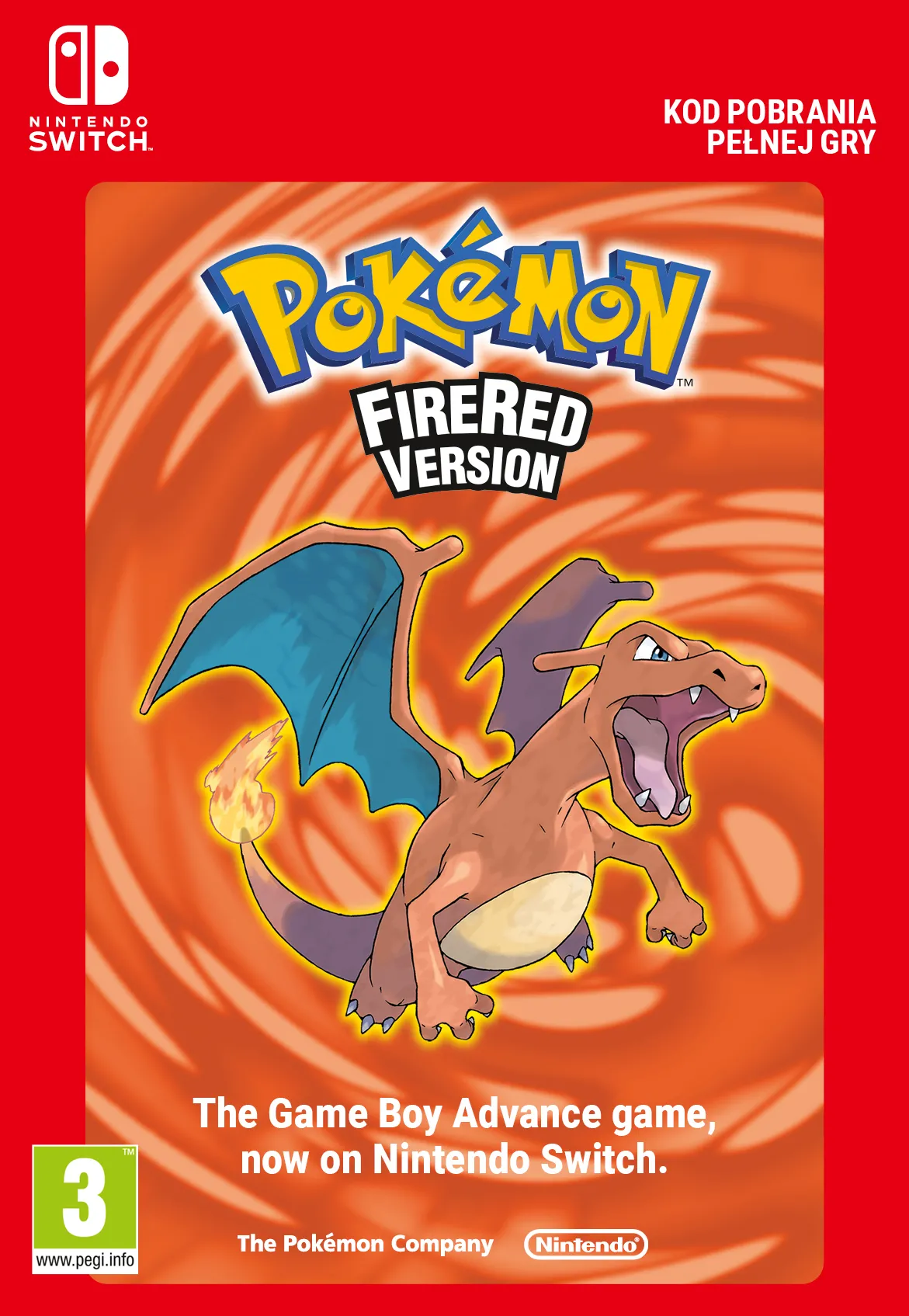 Pokemon FireRed Version Gra na Nintendo Switch [Bon Aktywacyjny]