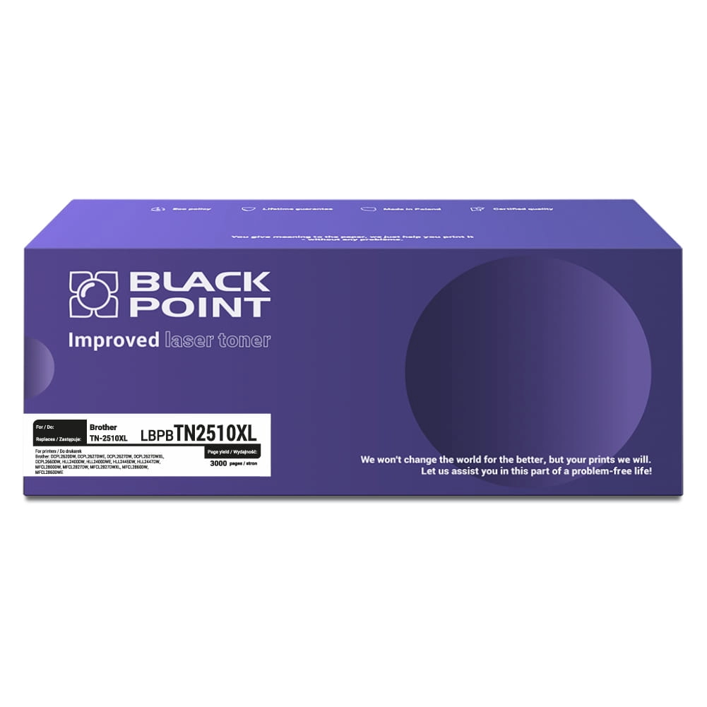 Toner Black Point LBPBTN2510XL (zamiennik TN-2510XL) Czarny