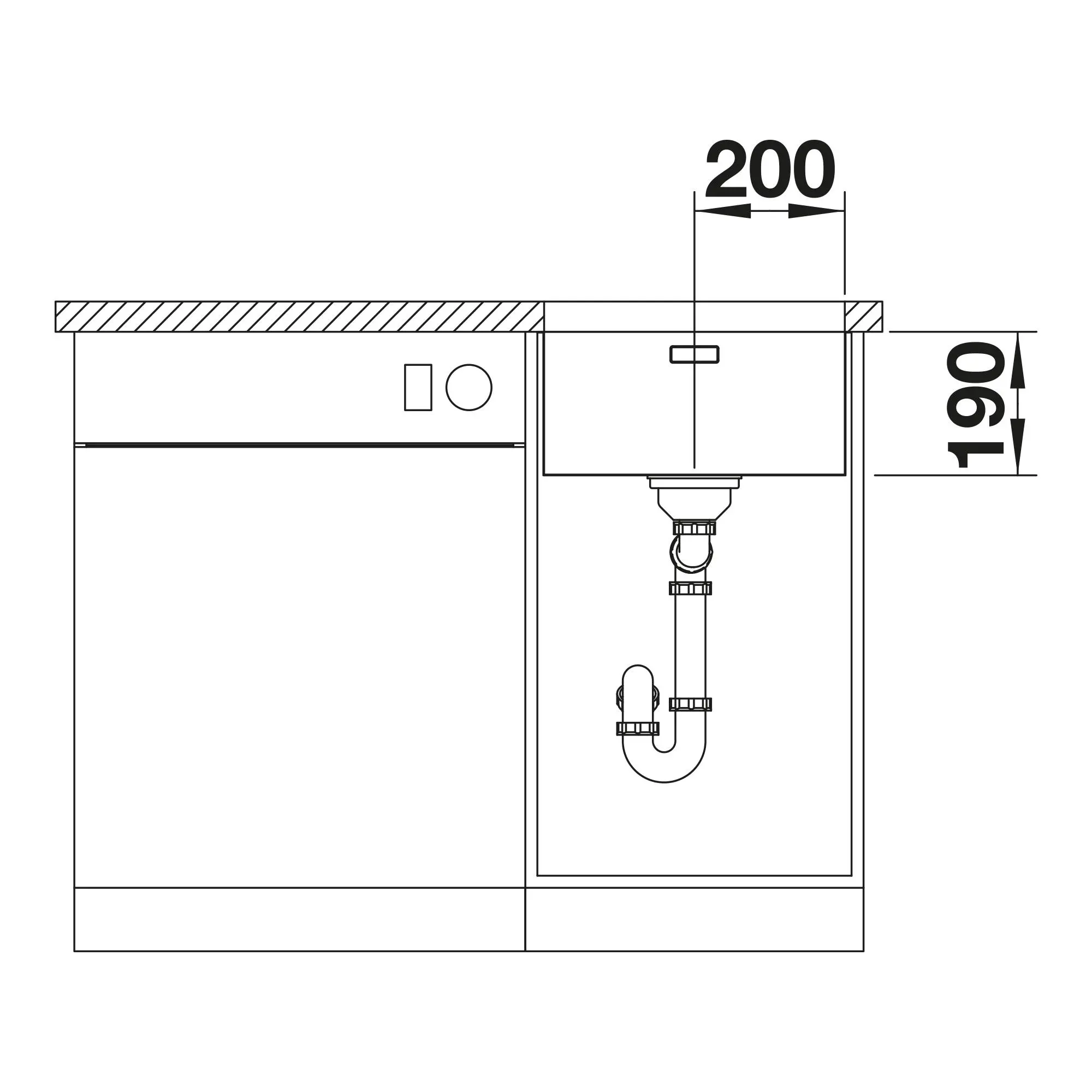 Zlewozmywak Blanco ANDANO 400-U 522959 Stalowy Srebrny