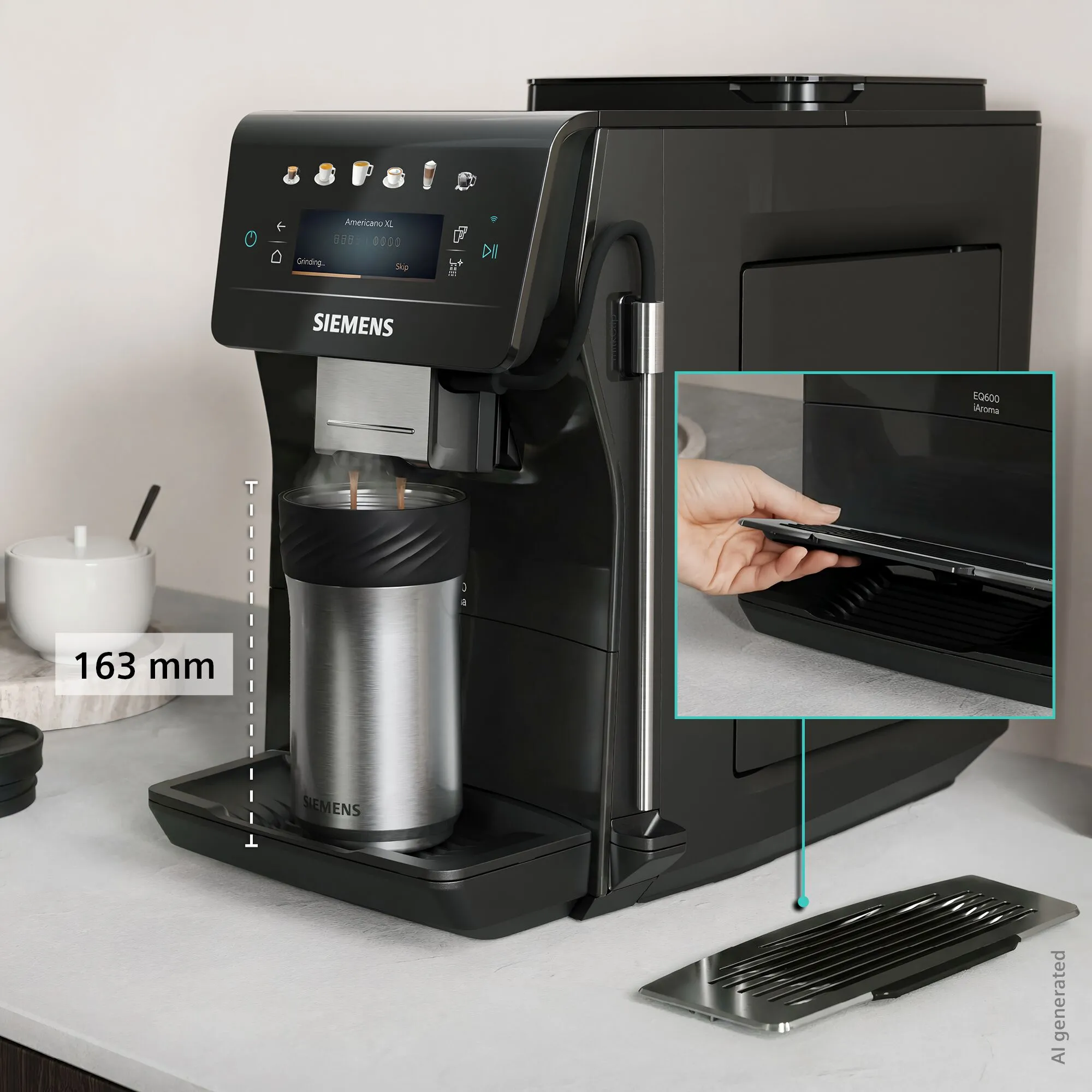 фото Кавомашина автоматична Siemens iAroma Piano Black TP601E19 3