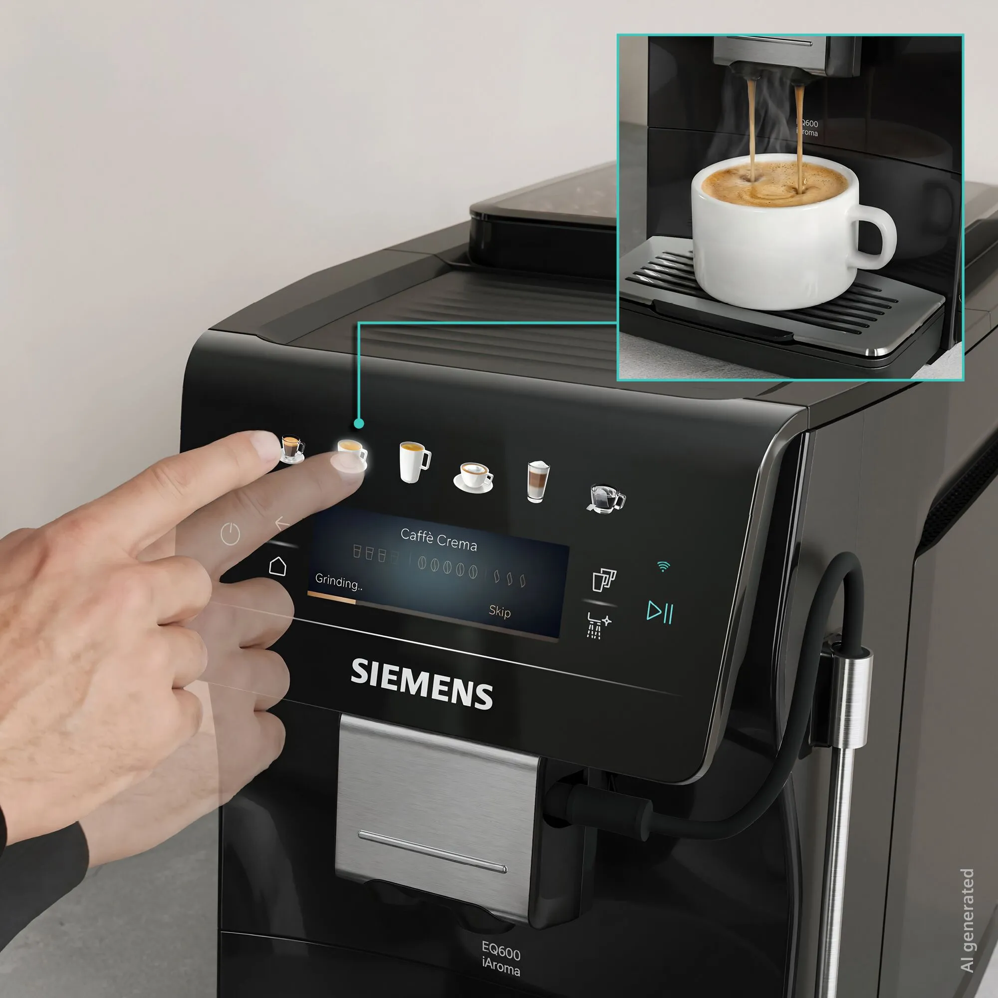 фото Кавомашина автоматична Siemens iAroma Piano Black TP601E19 1