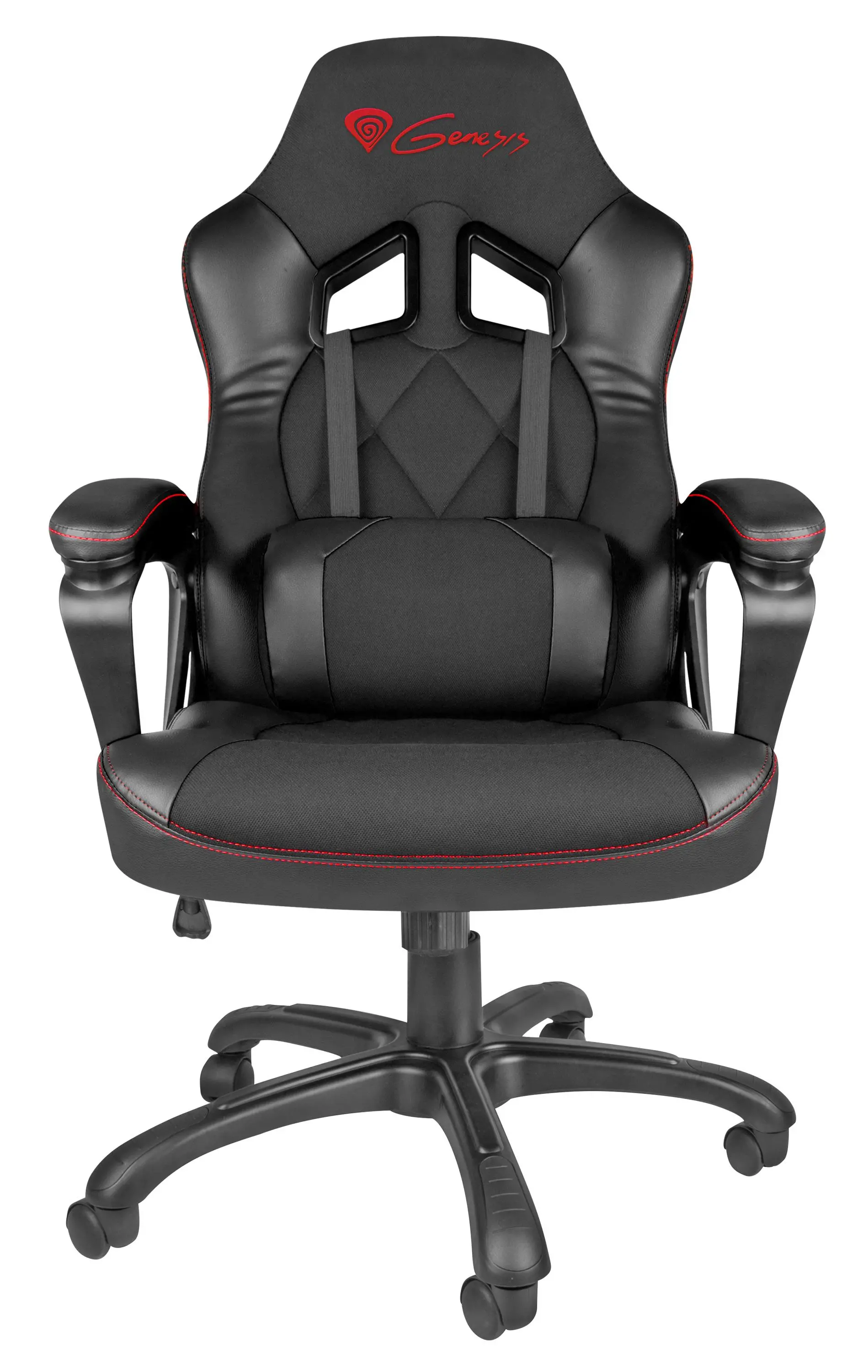 Fotel Genesis Nitro 330 Gamingowy do 120kg Skóra ECO Tkanina Czarny