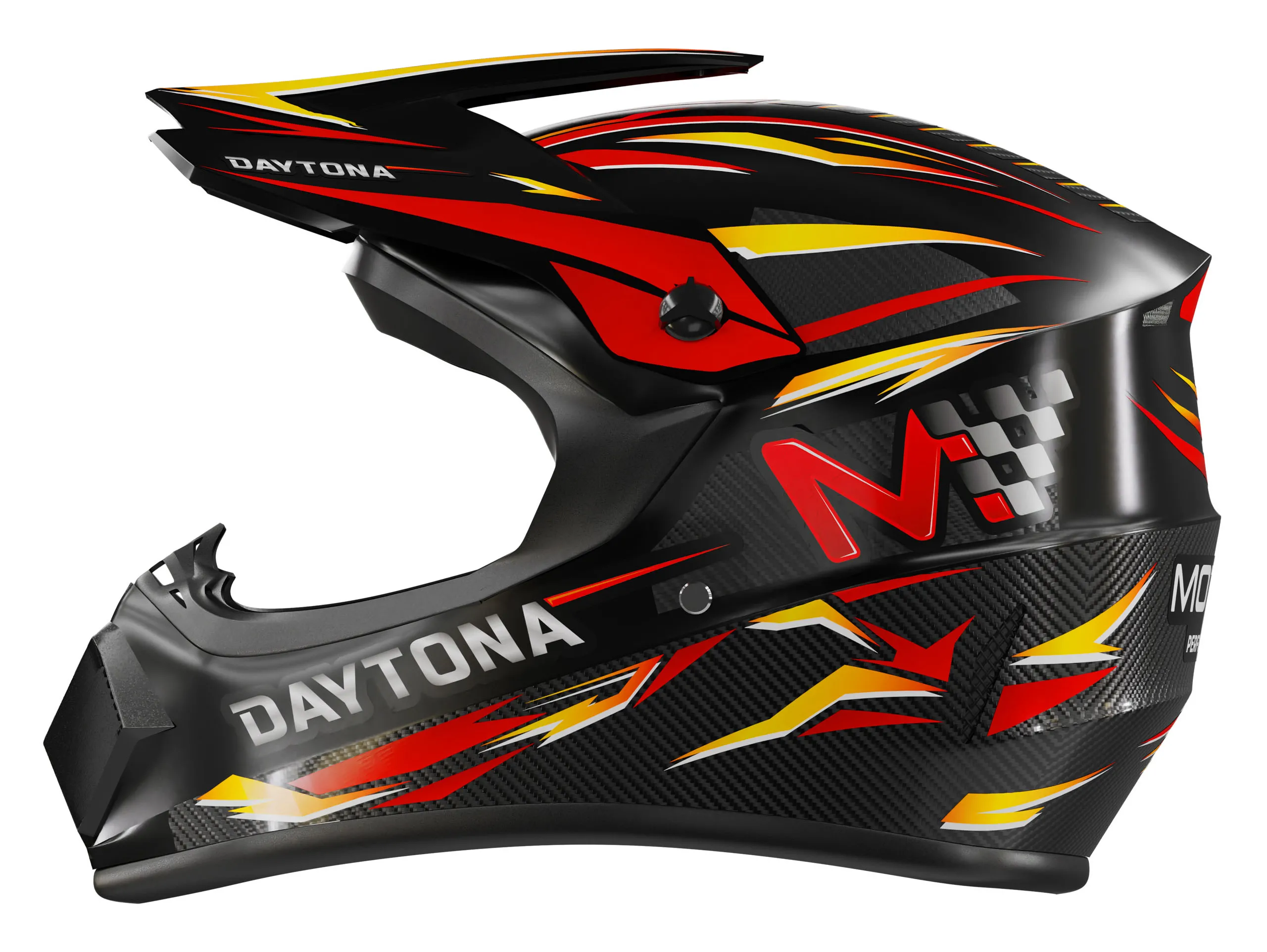 Kask Motus Daytona Performance M Czarno-czerwony